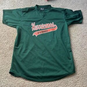 Y2K Vintage Green and orange Hurricanes jersey